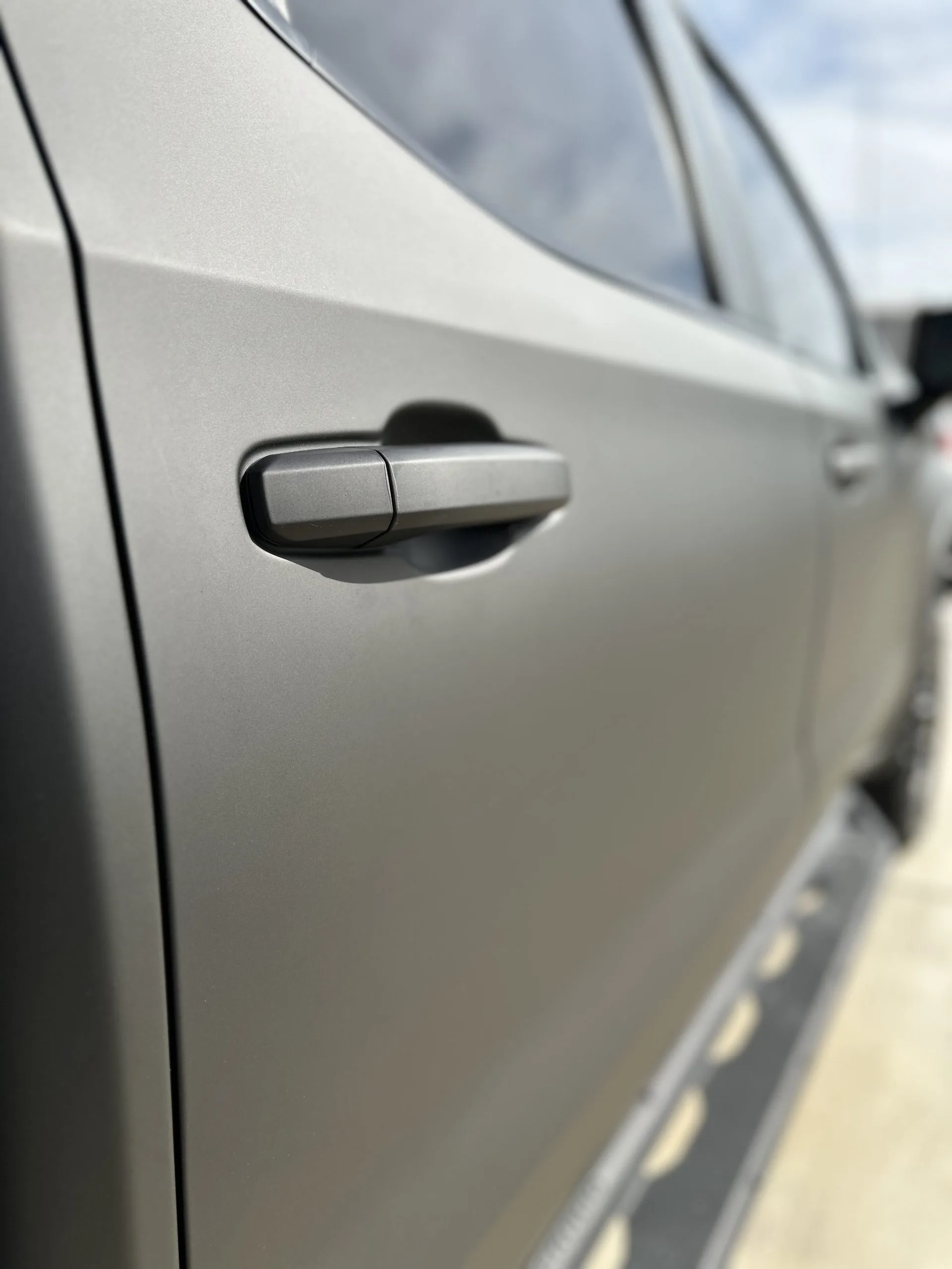 Satin finish color change wrap detail shot — Full Curl Graphix